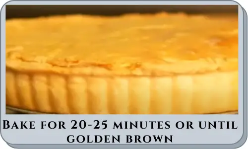 Bake for 20-25 minutes 