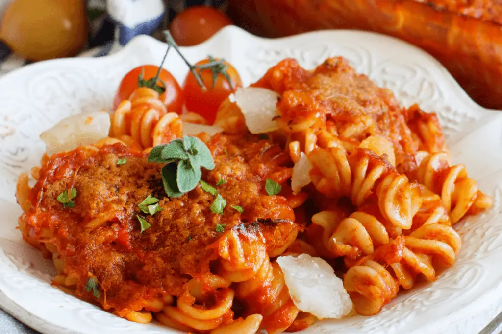 Cheese and Tomato Pasta Bake