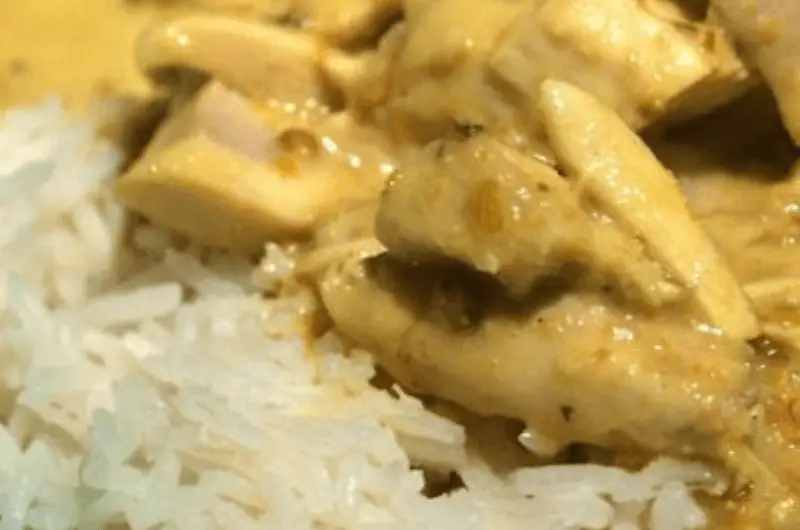 Instant Pot Creamy Lemon Chicken with Boiled Rice