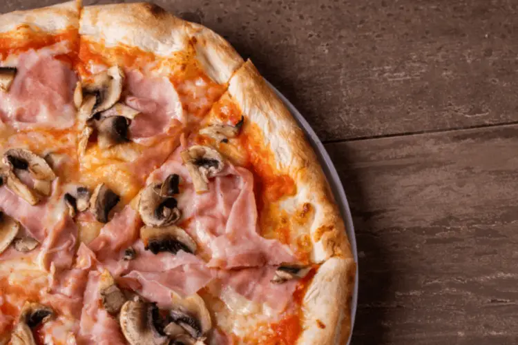 Ham and Mushroom Pizza