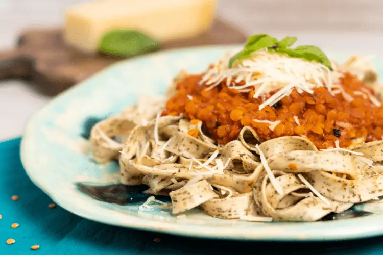 Red Lentil Bolognese