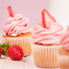 Strawberry-Cupcakes and Frosting