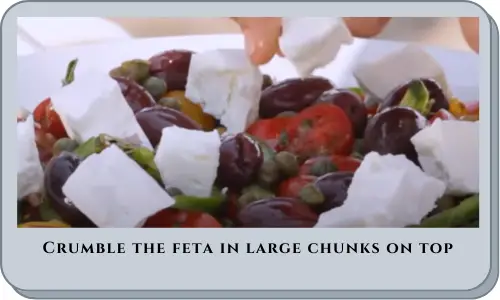 Crumble the feta in large chunks on top