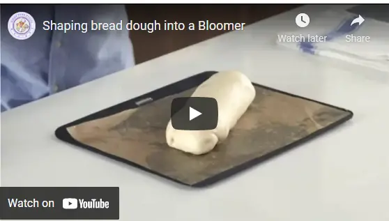 Shaping dough into a bloomer video