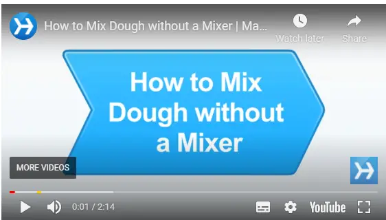 How to mix dough without a mixer video