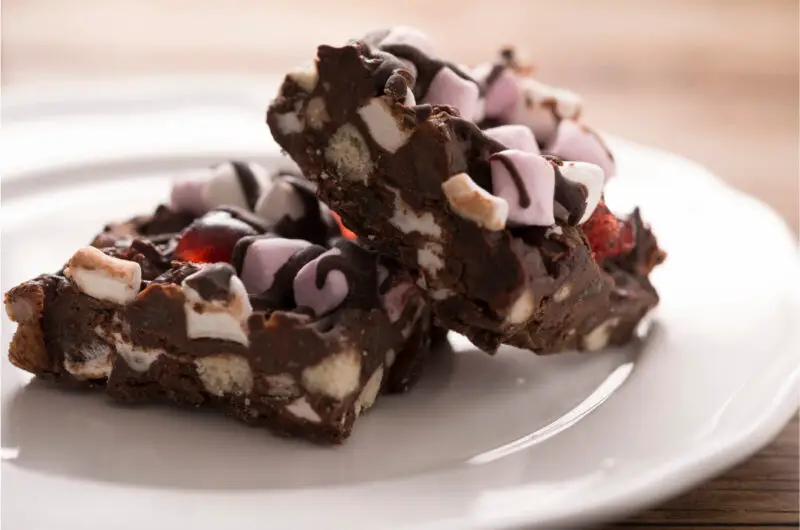 No Bake Rocky Road Bars