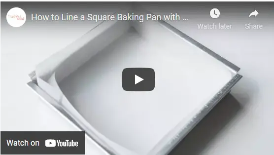 How to line a square cake tin