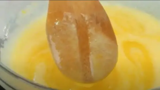 coating the back of a spoon