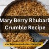 Mary Berry Rhubarb Crumble Recipe