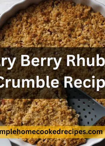 Mary Berry Rhubarb Crumble Recipe