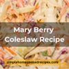 Mary Berry Coleslaw Recipe