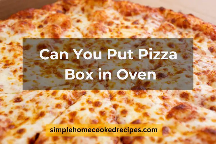 Can You Put Pizza Box in Oven