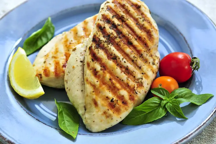 Perfectly cooked chicken breast using George Foreman Grill