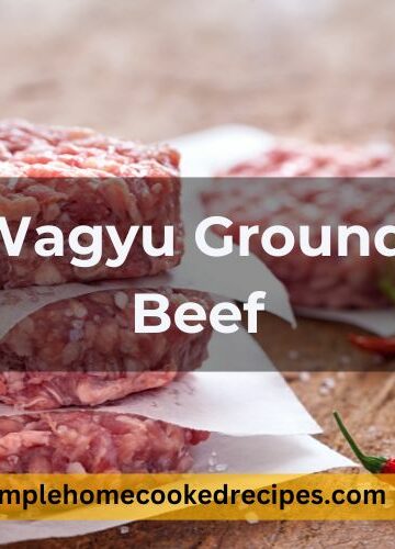 Wagyu Ground Beef Recipe