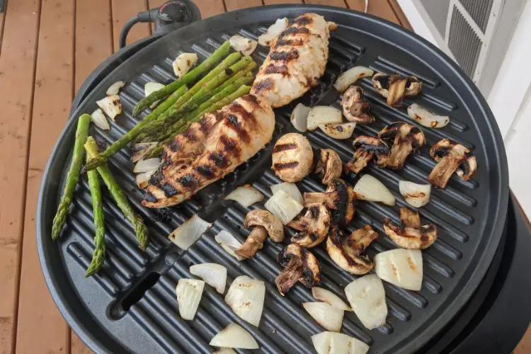 cooking chicken breast on the George Foreman Grill