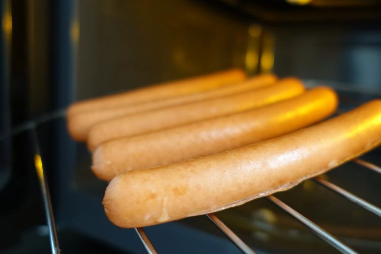 cooking frozen hot dogs in the oven