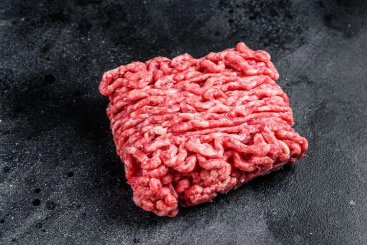 raw ground Beef