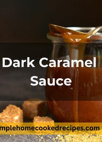 Dark Caramel Sauce Recipe