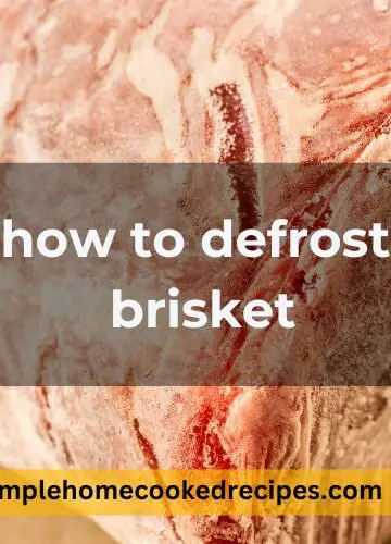 how to defrost brisket