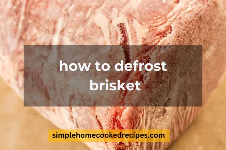 how to defrost brisket