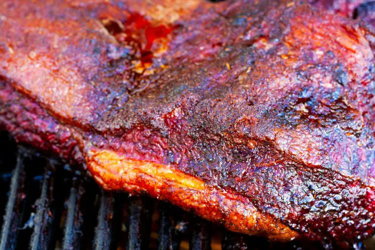 smoking a brisket