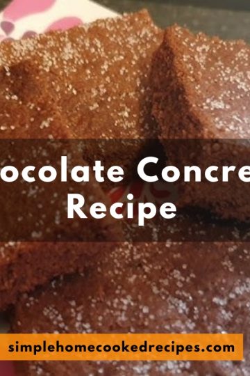 recipe for chocolate concrete
