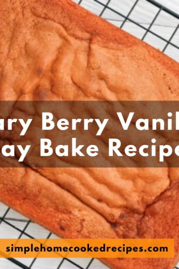 Mary Berry Vanilla Tray Bake Recipes