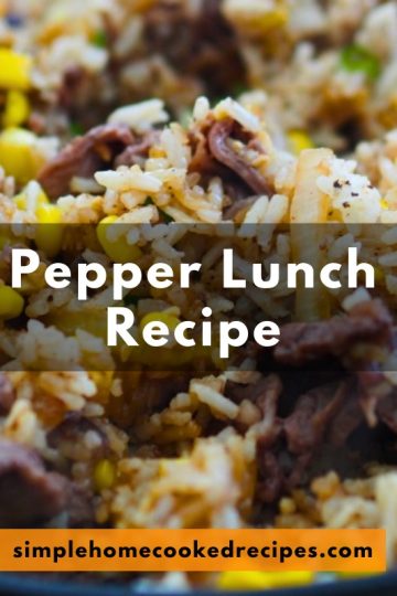 Pepper Lunch Recipe