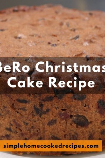 BeRo Christmas Cake Recipe