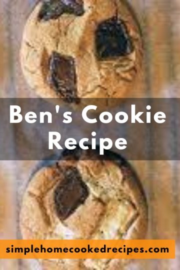 Ben's Cookies Recipe