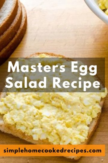 Masters Egg Salad Recipe